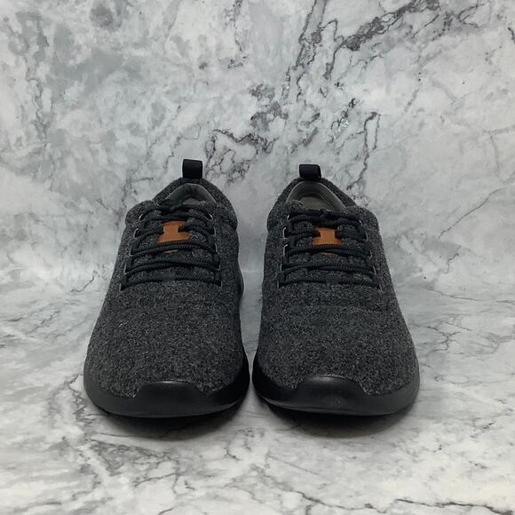 Johnston & Murphy Mens 10M Dark Gay Wool Leather Amherst U Throat Shoes N4-28 - Picture 2 of 9